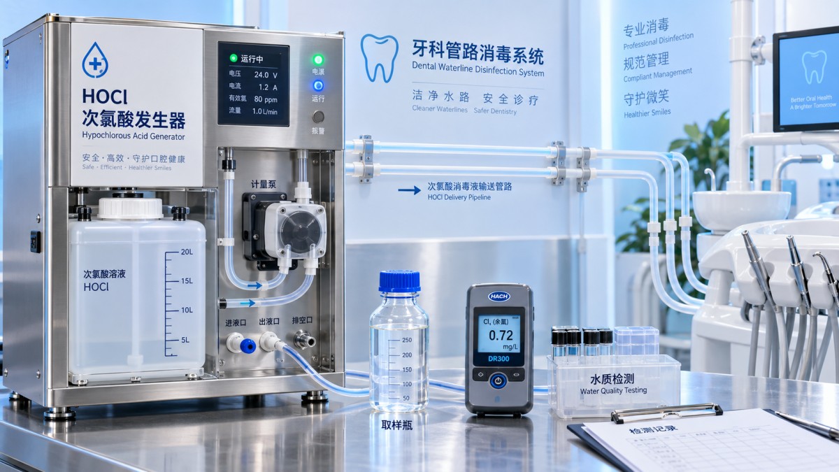 Pemeriksaan Kepatuhan Disinfeksi untuk Sistem Generator Asam Hipoklorit Publik