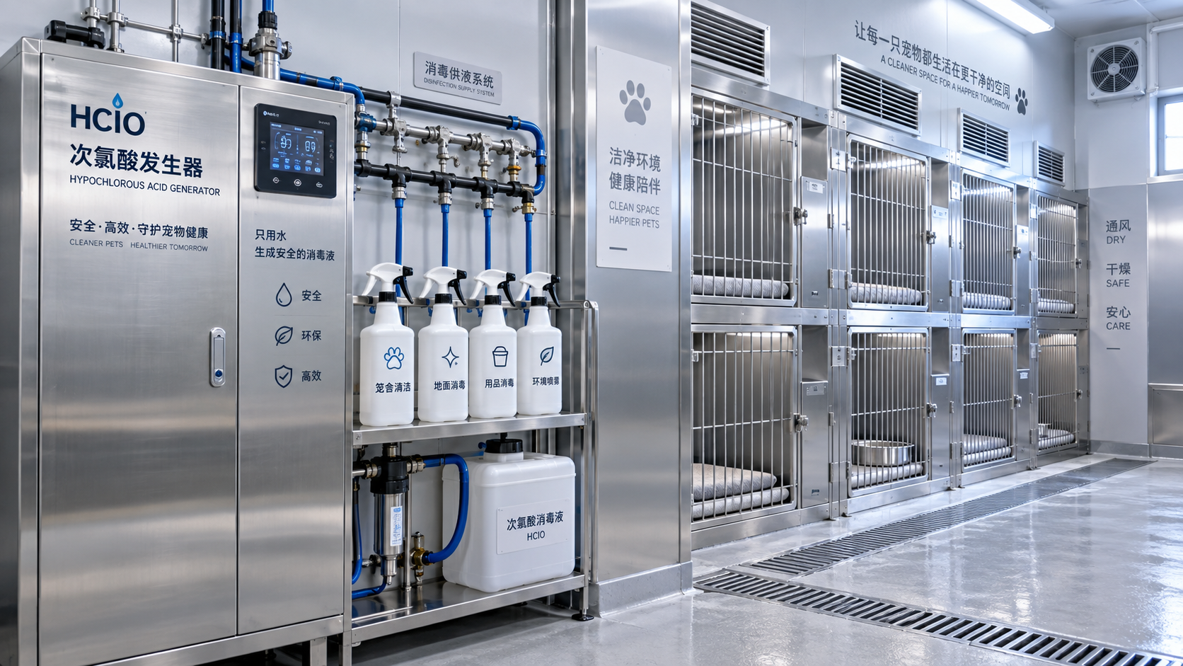 Penggunaan Generator HClO untuk Hewan Peliharaan dalam Pengendalian Bau di Kandang dan Area Penitipan Penggunaan Generator HClO untuk Hewan Peliharaan dalam Pengendalian Bau di Kandang dan Area Penitipan