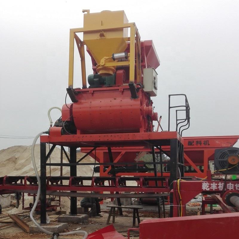 JS500 Mini Diesel Cement Mixer Used Condition Home Construction Core Steel Motor Engine Pump Included Concrete Industries