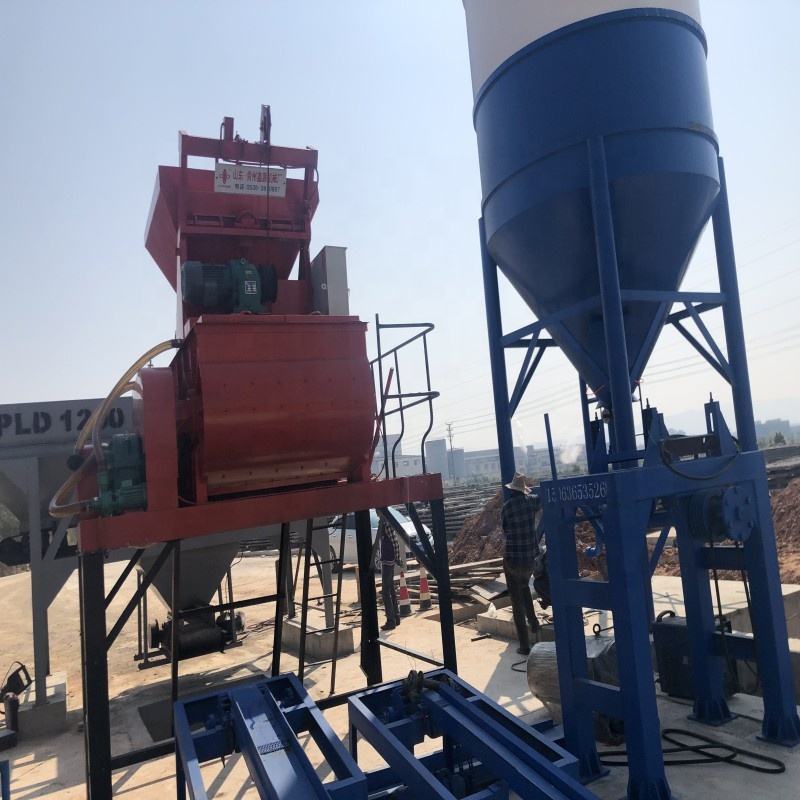 JS500 Electric Twin Shaft Concrete Mixer Machine New Steel Construction/Maintenance Engine Pump Sale Construction Manufacturing