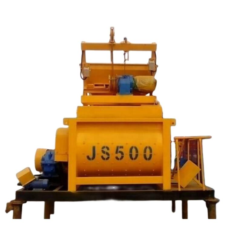 High Quality JS500 Mobile Concrete Mixers New Steel Construction Equipment Motor Engine Manual Dischar Construction Industries