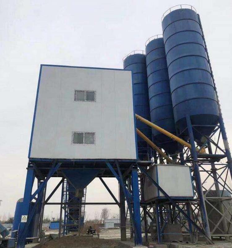 New Electric Stationary Concrete Batching Plant with Core Motor Component Pump Engineering Construction Manufacturing Industries