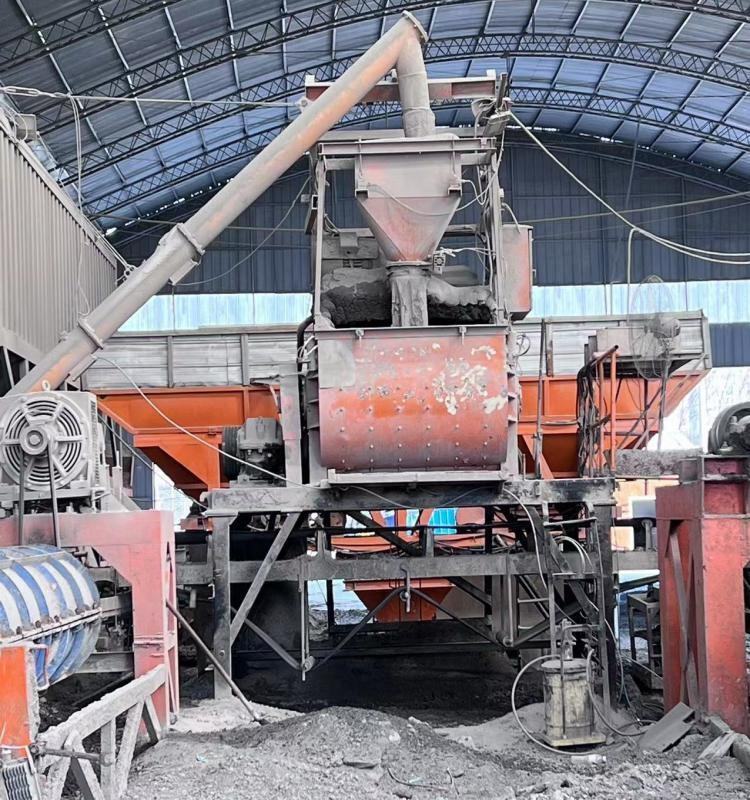 JS500 Portable Planetary Concrete Mixer Used Excellent Condition Steel Material Diesel Cement Mix Machine Engine for