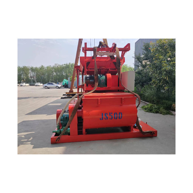 JS500 Portable Planetary Concrete Mixer Used Excellent Condition Steel Material Diesel Cement Mix Machine Engine for