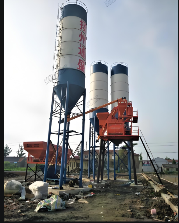 New Concrete Batching Plant Construction Machinery Ready-mixed Concrete Production Line Mixing Plant Made in China
