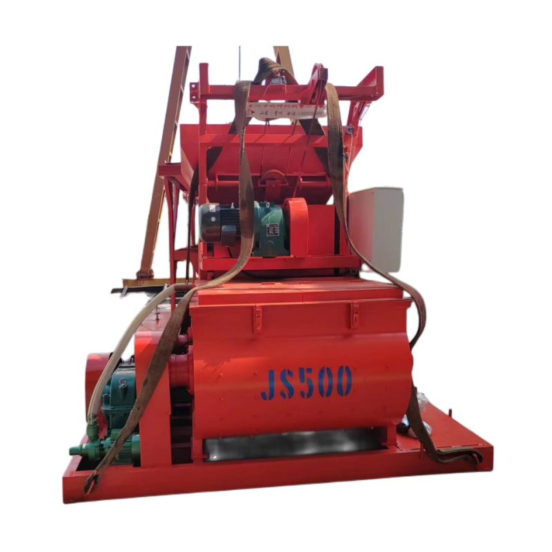 JS Series Electric Motor Stationary Fixed Cement Mixer Diesel Construction Manufacturing Plant Use Steel Material Used Condition