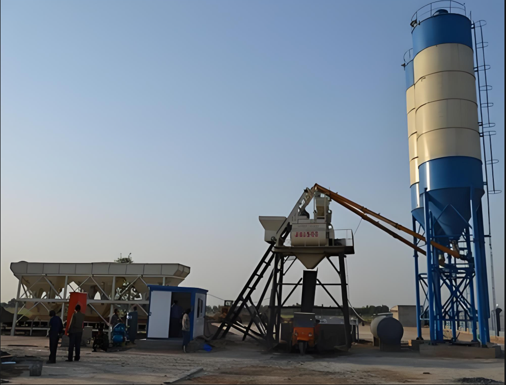 Fully Automatic Self-loading-concrete-batching-plant Export to Europe with CE