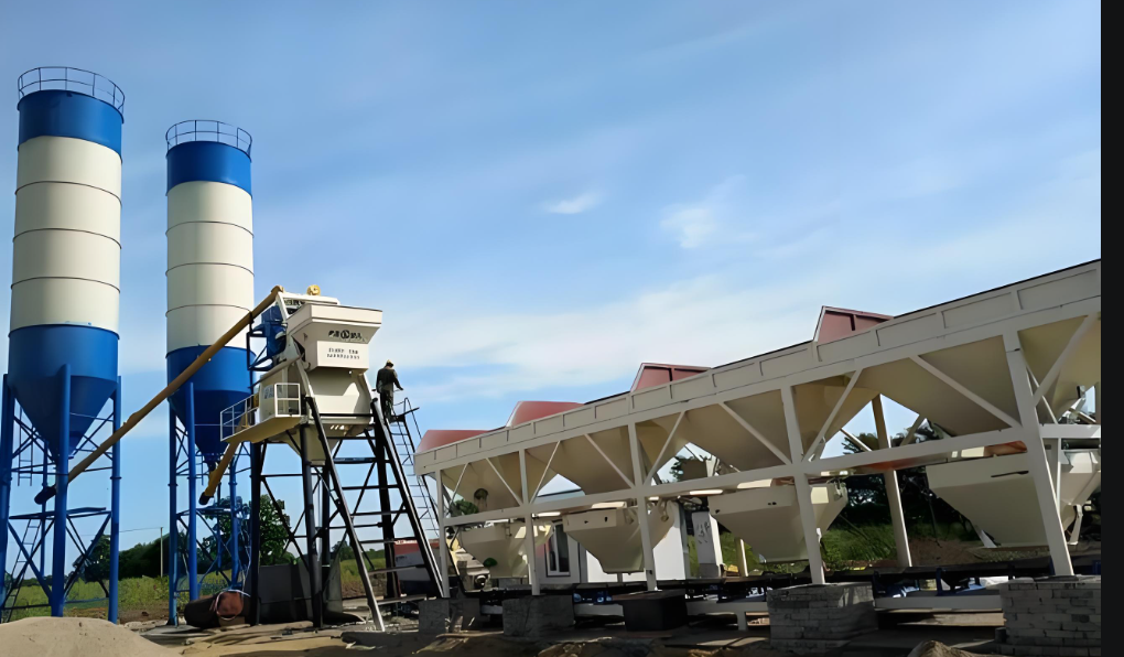 Fully Automatic Self-loading-concrete-batching-plant Export to Europe with CE