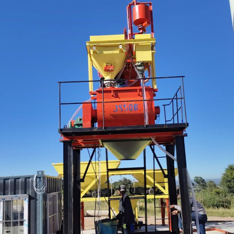 High Productivity New Condition HZS25 Concrete Mixing Station Includes Batching Concrete Bin Hopper
