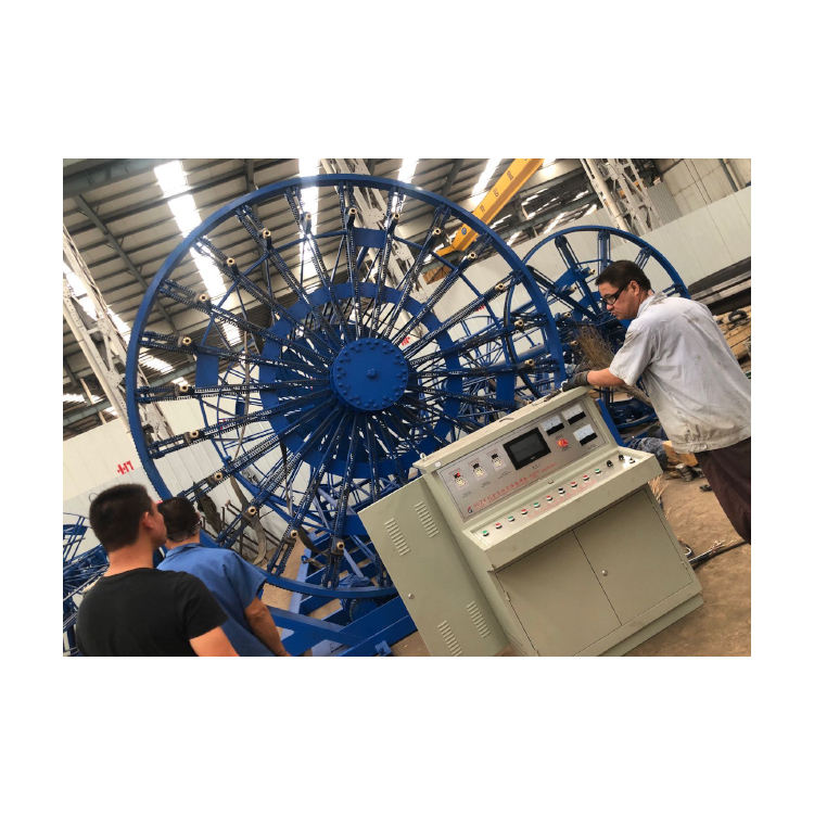 Automatic Concrete Drain Pipe Reinforcing Steel Wire Cage Forming Machine New Condition for Welding Culverts & Drainage Systems