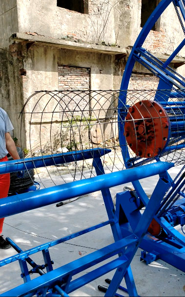  Automatic Concrete Drain Culvert Pipe Steel Cage Welding Making Machine for Sale