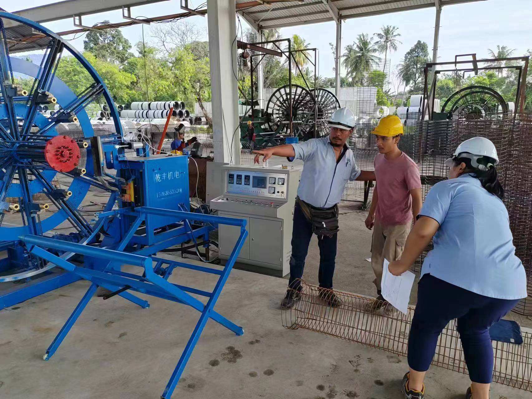 Fully Automatic Variable Diameter Concrete Pipe Steel Wire Cage Welding Machine