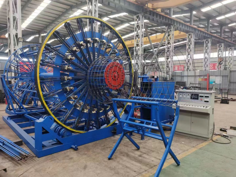 Automatic Concrete Culvert Pipe Cage Rolling Welder Roll Machine /Steel Cage Seam Welding Machine