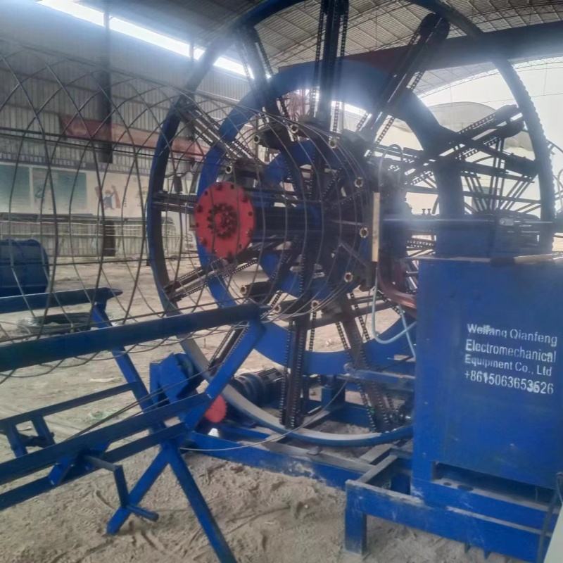 New Condition Automatic Drainage Pipe Cage Welding Machine Concrete Pipe Steel Wire Cage Welding Equipment for Sale
