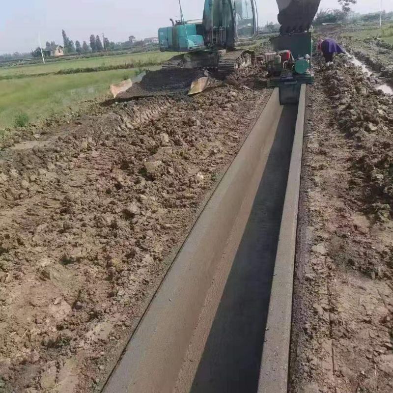 U-Shaped Cement Drain Mould Concrete Water Channel Moulds Machine Pipe Making Machinery