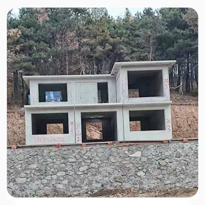 Prefab Steel Structure Concrete Prefab Houses Traditional Design Container Houses with Concrete and Steel Material