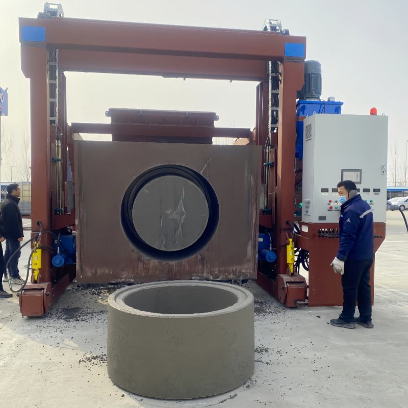 Mobile Automatic Concrete U Channel Shape Drain Pipe Machine Concrete Box Culvert Manhole Ring Drainage Pipe Making Machine