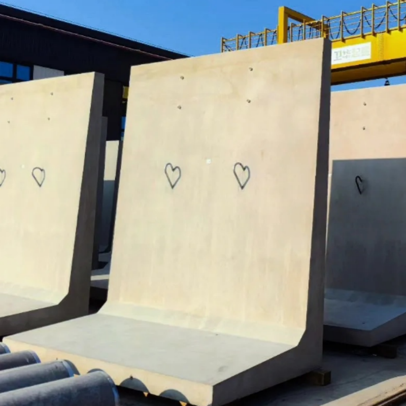 High Quality QF Brand L-Shaped Retaining Wall Molds for Precast Concrete Durable Steel Molds Easy Assembly