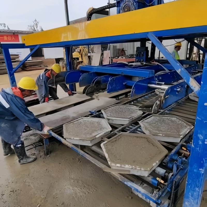 Fully Automatic Concrete Curbstone Artificial Stone Production Interlocking Block Production Equipment