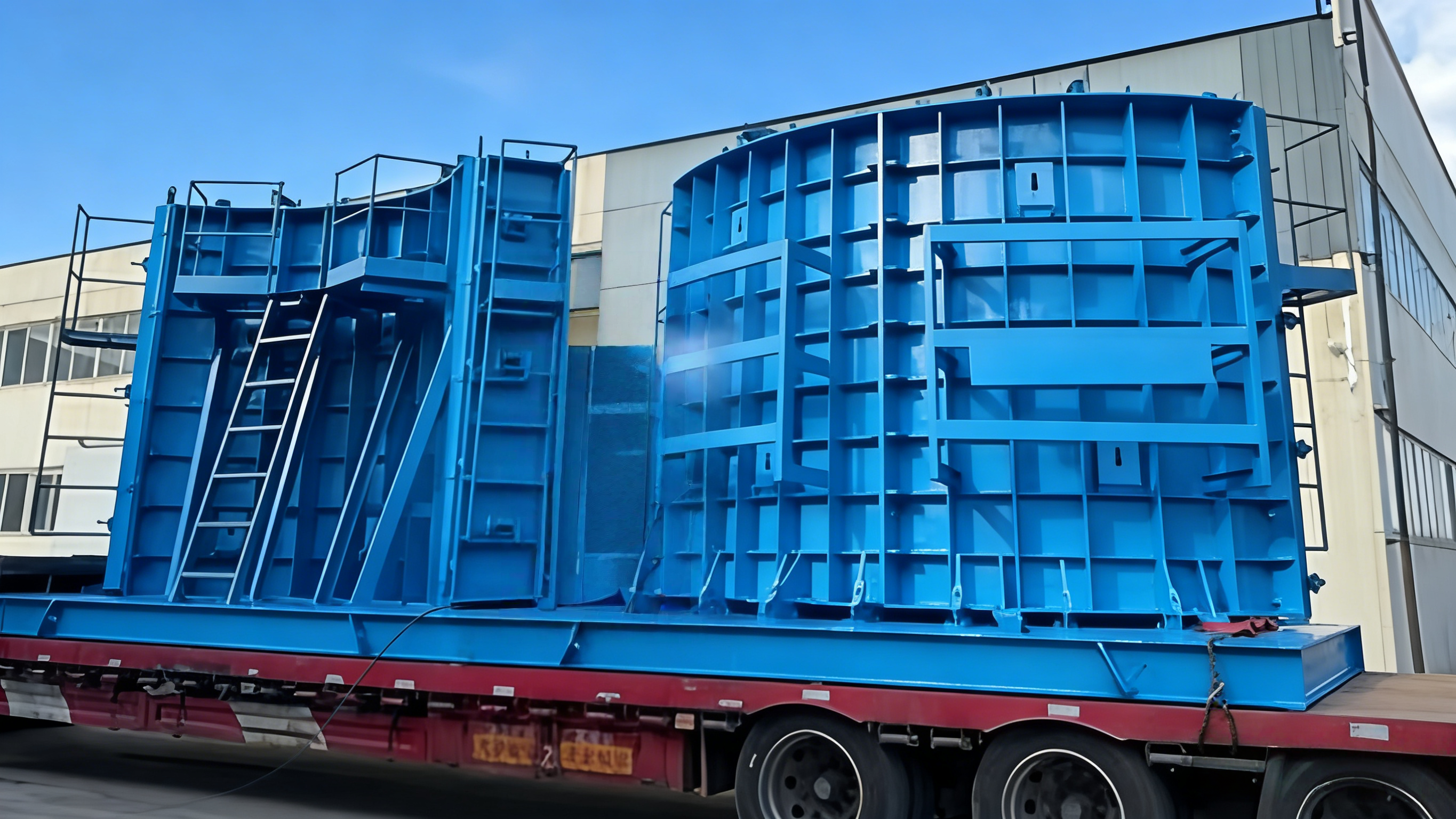 Customized Prestressed Concrete Wind Power Tower Mold / Hydraulic Precast Wind Tower Segment Mold