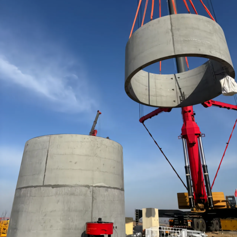 Customized Prestressed Concrete Wind Power Tower Mold / Hydraulic Precast Wind Tower Segment Mold