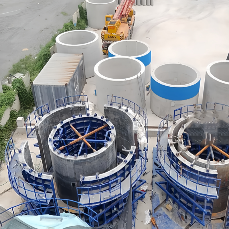 Customized Prestressed Concrete Wind Power Tower Mold / Hydraulic Precast Wind Tower Segment Mold