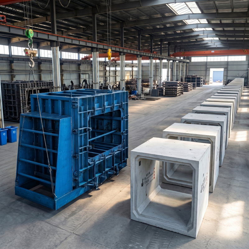 Precast Prefabricated Underground Integrated Pipe Gallery Mold Box Culvert Concrete Pipe Production Line Customized High