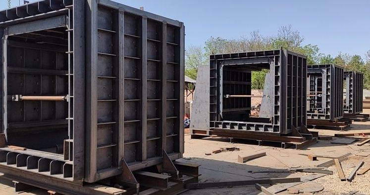 Durable Steel Pre-cast Concrete Box Culvert Formwork with Automatic Push-Pull System