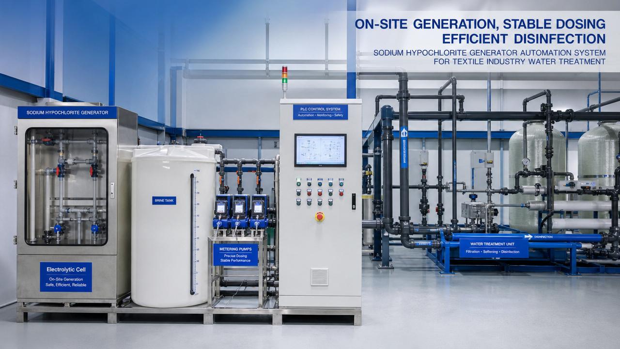 Generator Natrium Hipoklorit untuk Pabrik Tekstil Pakistan