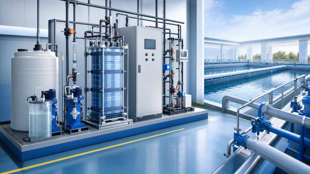 Elektroklorinasi untuk Pabrik Air Kota Pakistan