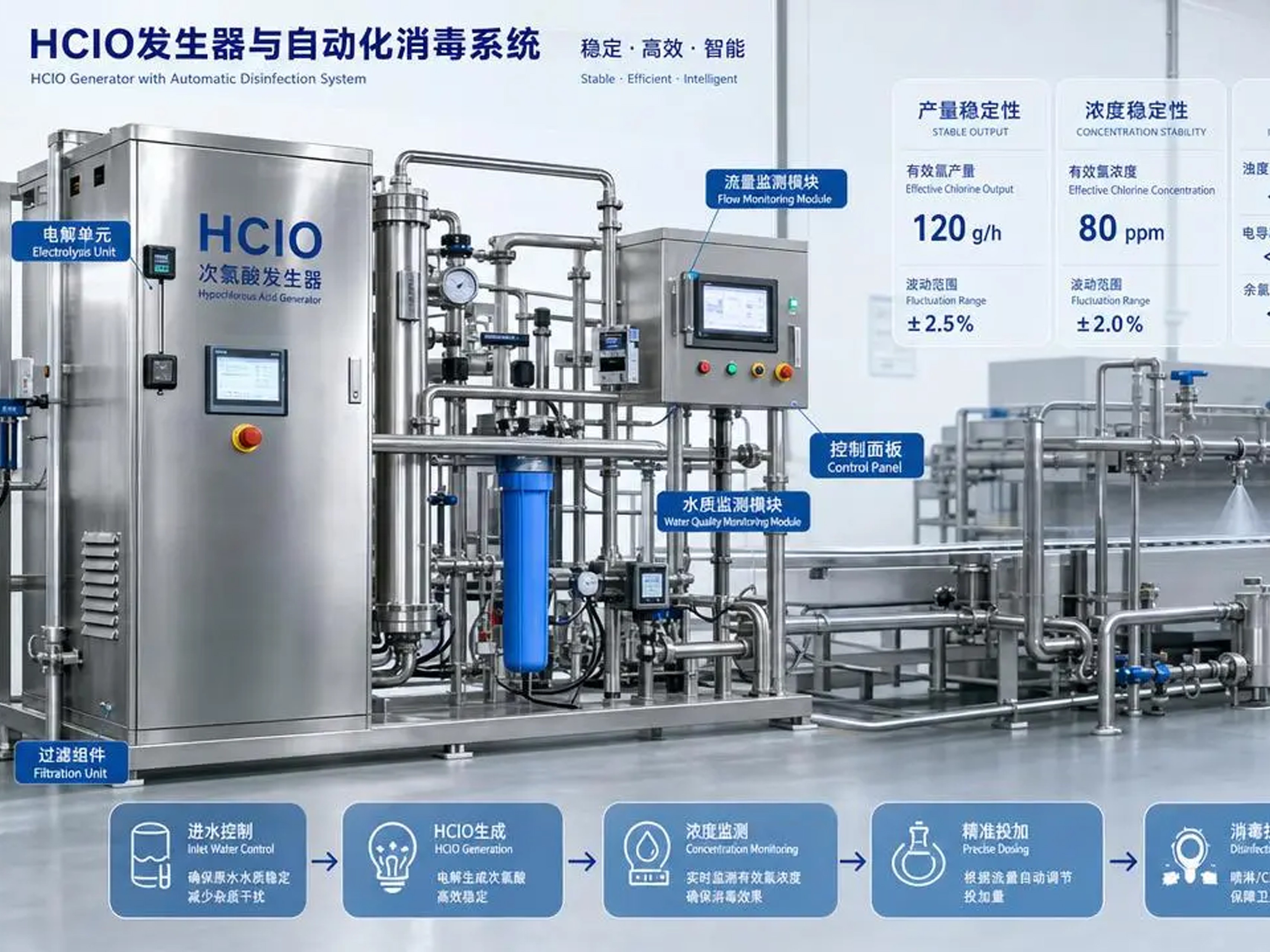 Panduan Pemilihan Generator HClO: Output, Konsentrasi, dan Kualitas Air Dijelaskan