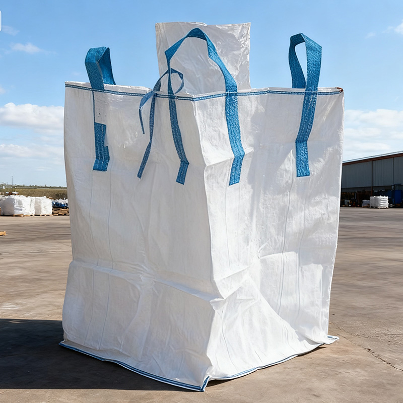 FIBC with Top Filling Spout and Flat Bottom