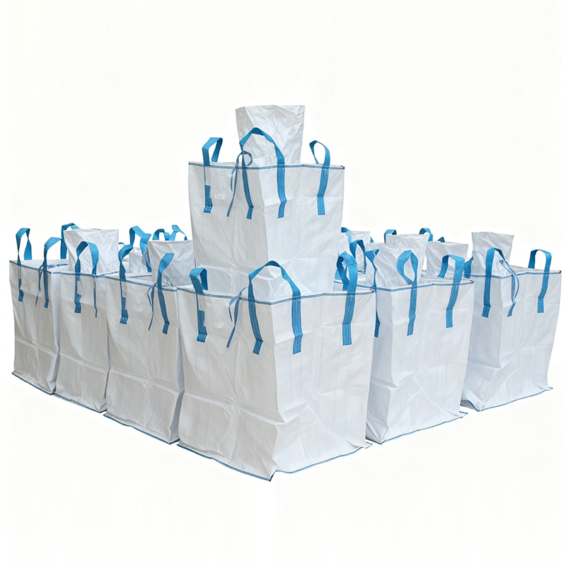 FIBC with Top Filling Spout and Flat Bottom