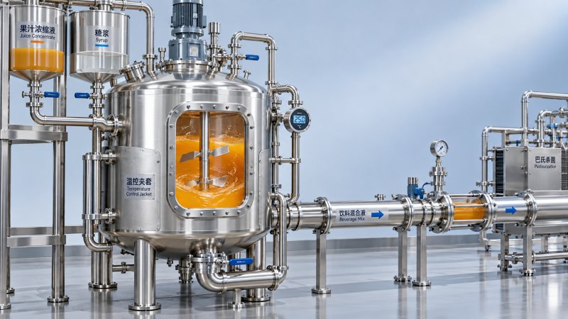 Apa Fungsi Tangki Pencampur dalam Produksi Jus dan Minuman Ringan?