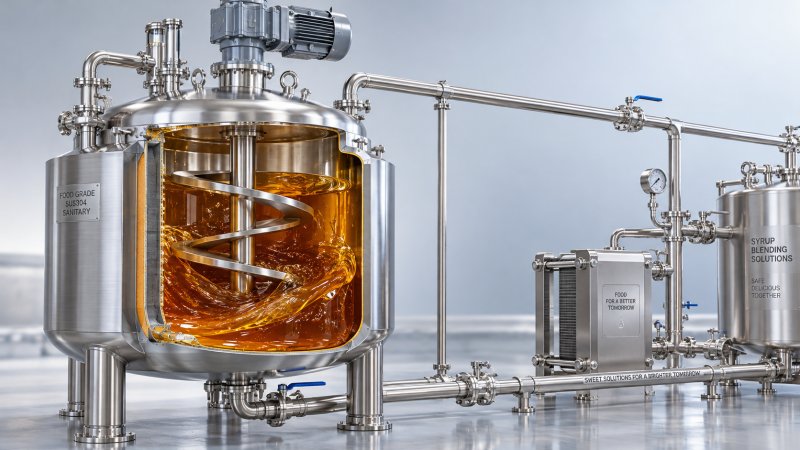 Memilih Agitator Tangki Pencampur untuk Sirup Minuman dengan Viskositas Tinggi
