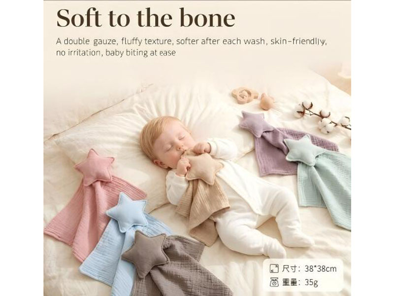Baby comfort blankets/comfort toys/infant comfort dolls/mouth-safe comfort blankets to prevent startle reflexes and soothe newborns