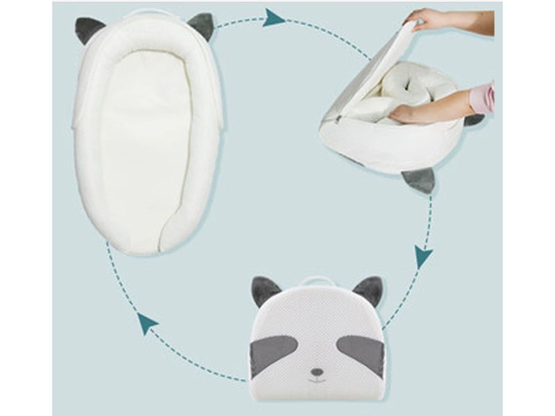 Newborn anti-startle and anti-pressure crib/anti-spit-up and anti-overflow crib