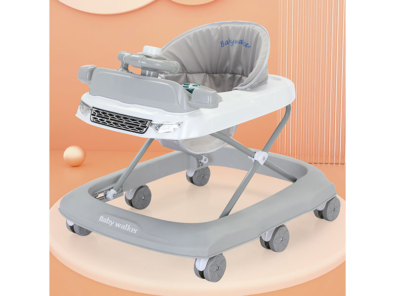 Baby walker to prevent bowlegs/Multifunctional baby push toy walker/Anti-tipping foldable stroller