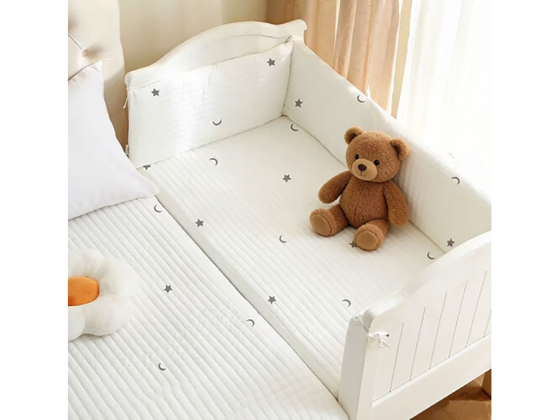 100% cotton crib bumpers/5-piece 100% cotton baby crib set/baby crib bumpers/fully upholstered crib bumper cover