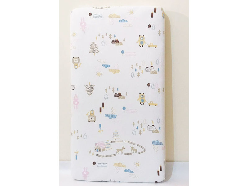 Baby crib fitted sheet/Children's interlocking bed sheet/mattress cover/Baby bedding