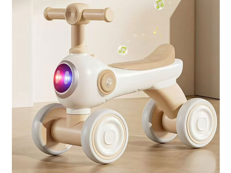 Children's balance bike/baby scooter 1-3 years old/anti-tipping, pedal-free four-wheeled baby walking scooter
