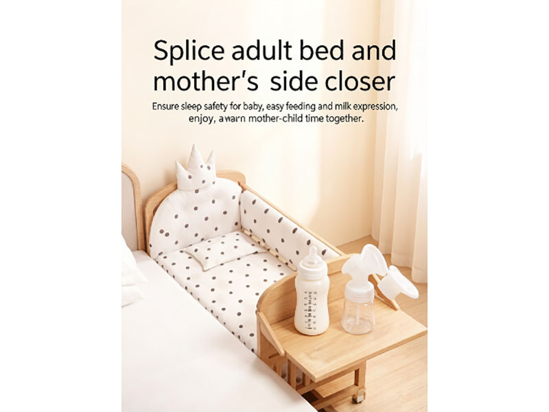 Baby crib / baby crib/adjacent bed / baby modular bed / children's modular solid wood widened and heightened bed Baby crib / baby crib/adjacent bed / baby modular bed / children's modular solid wood widened and heightened bed