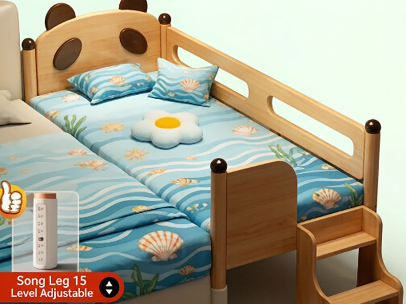 Multifunctional baby bed / baby crib/adjacent bed / baby modular bed / children's modular solid wood widened and heightened bed