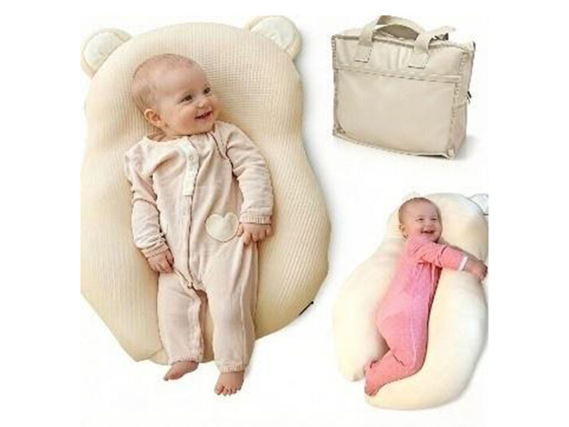 Newborn anti-startle and anti-pressure crib/anti-spit-up and anti-overflow crib