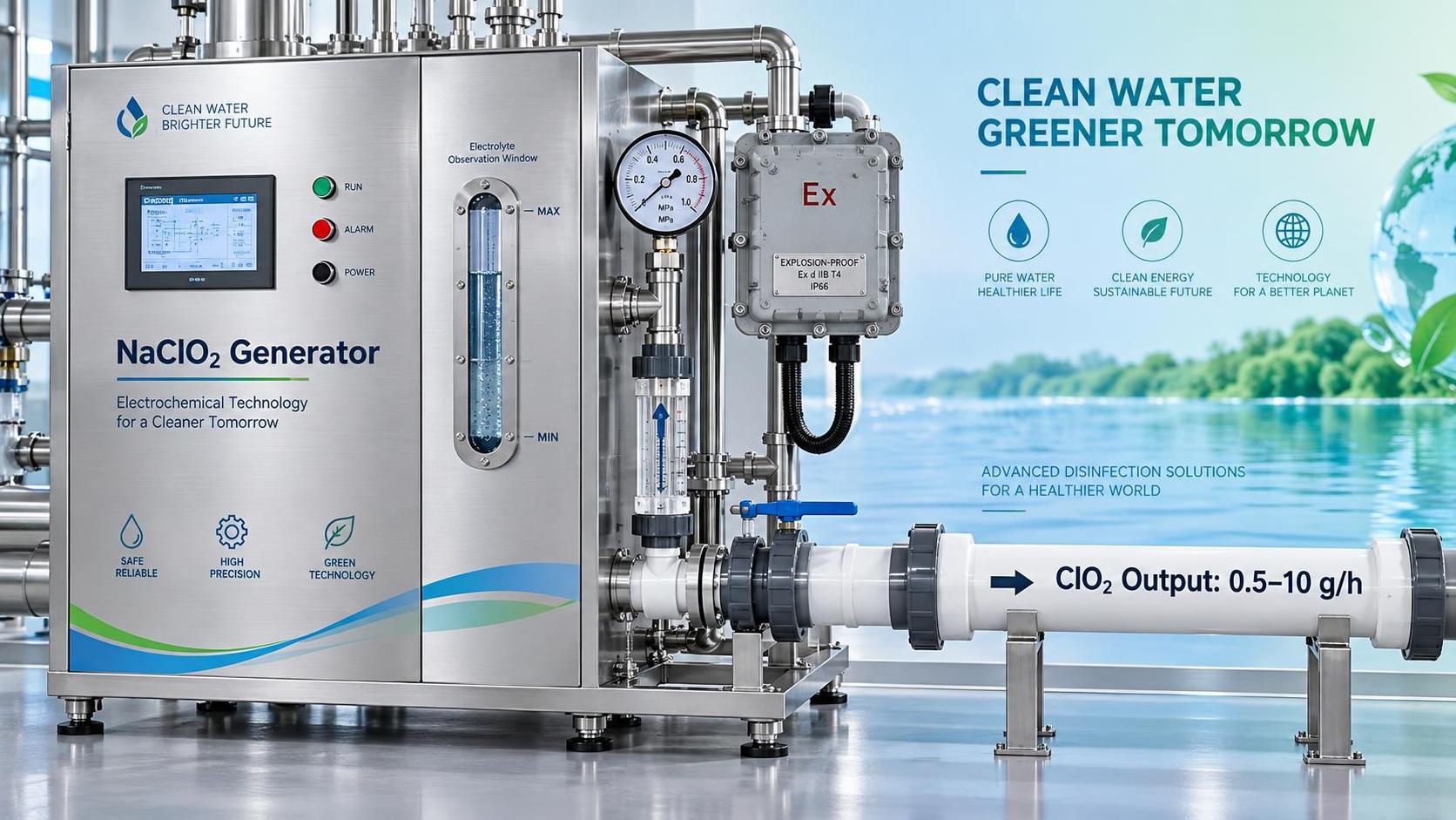 Cara Kerja Generator Natrium Klorit: Pembangkitan Elektrokimia, Persyaratan Kemurnian Bahan Baku, dan Pengendalian Stabilitas Output