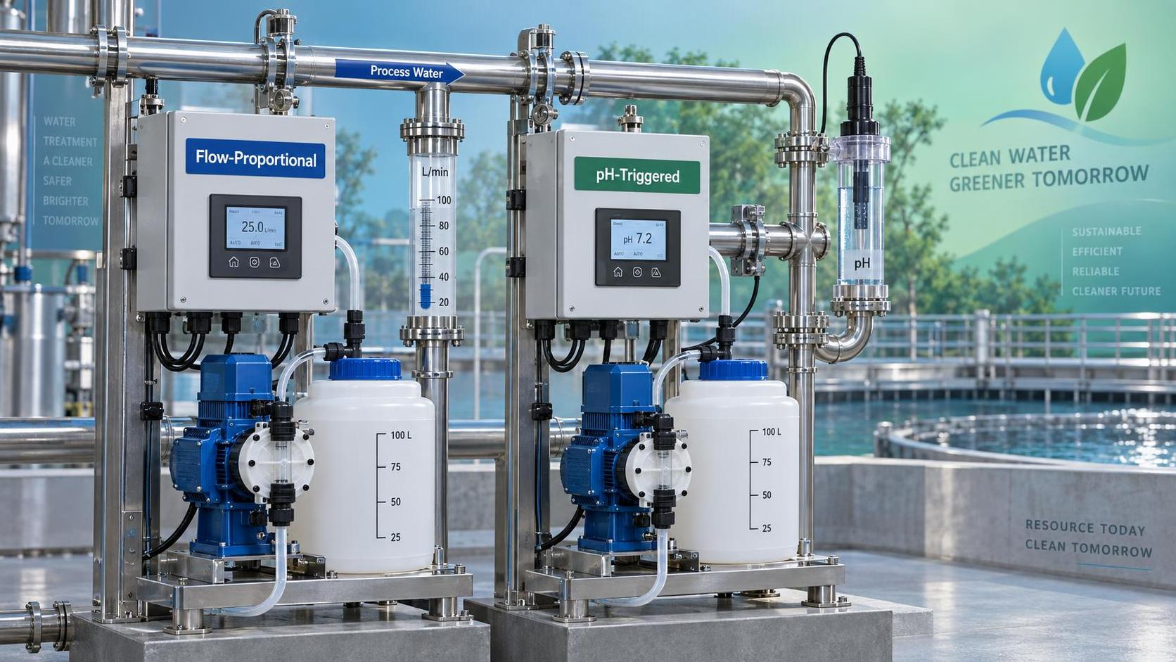 Mengapa Unit Dosing Otomatis Proporsional terhadap Aliran dan Berbasis Pemicu pH Memberikan Hasil Berbeda dalam Netralisasi Air Limbah