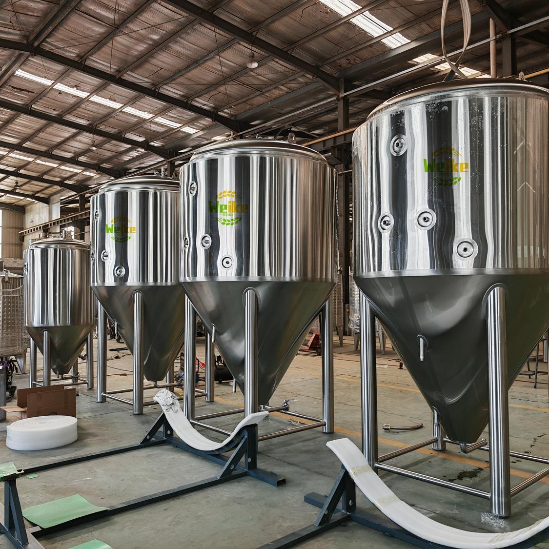 二重壁ジャケット付きビール発酵タンク