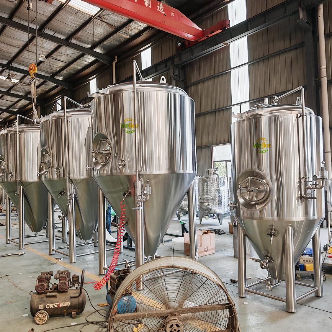 ステンレス鋼製円錐形ビール発酵タンク