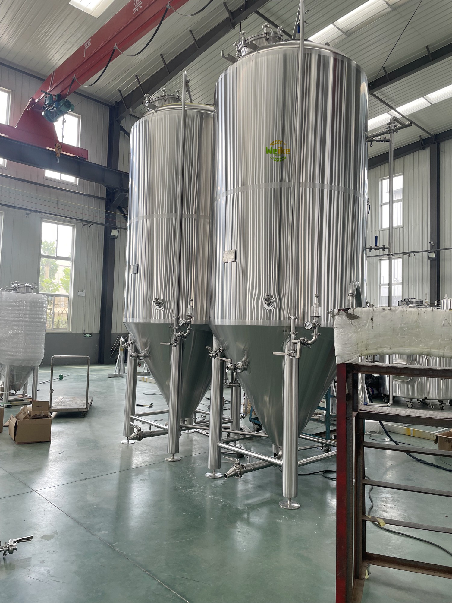 工業用ビール発酵タンク