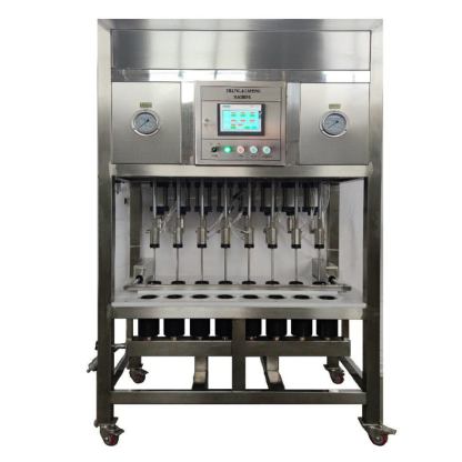 Mesin Pengisi Botol Tekanan Balik dan Penutup 8 kepala